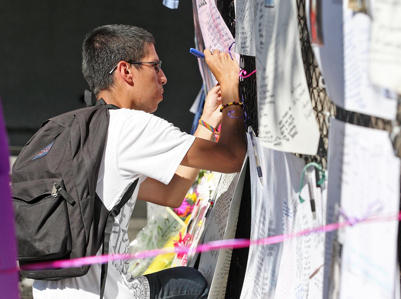 Photo Gallery: Memorial honoring five killed in car crash keeps growing