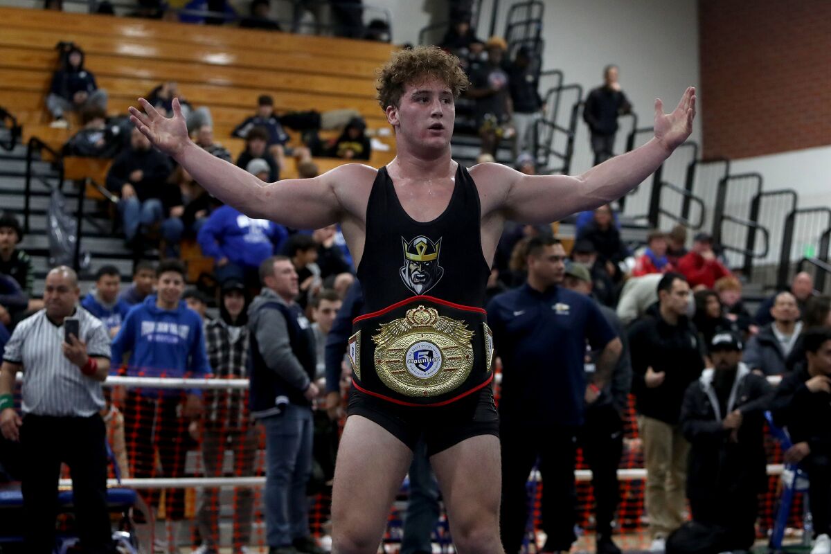 Fountain Valley duo earn titles in Five Counties wrestling tournament