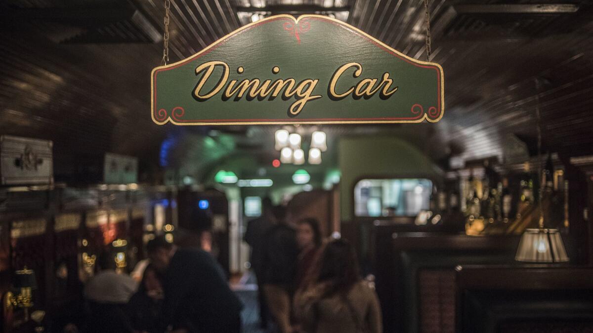 The Pacific Dining Car is the only place in the city where a jacket-clad waiter will serve you filet mignon at 3 a.m.