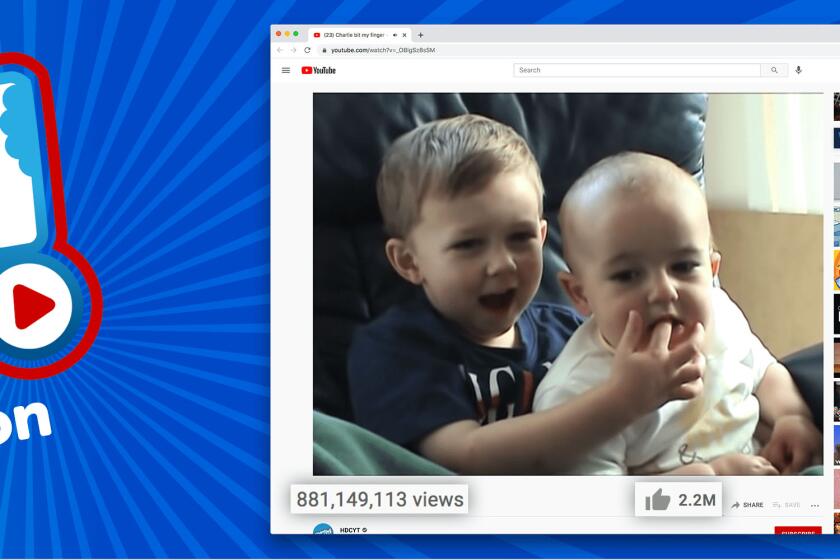 A "Charlie Bit Me" logo next to a screengrab of two young boys