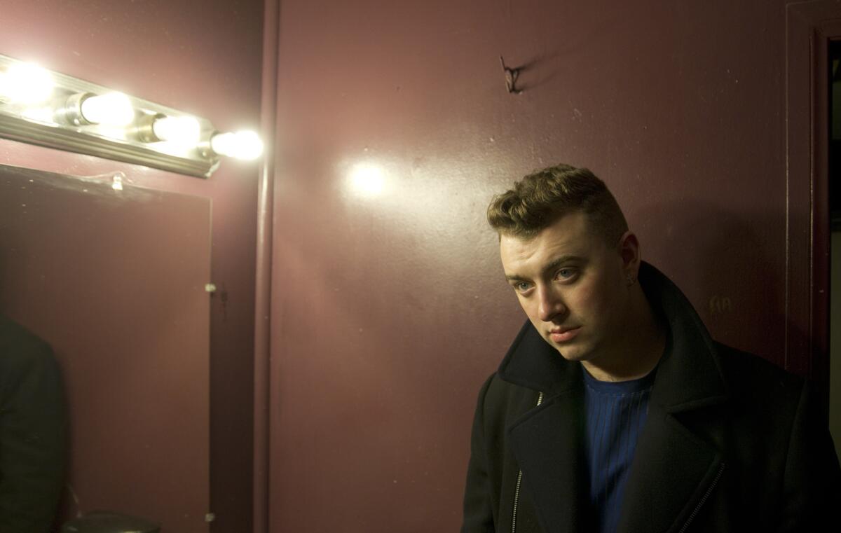 British singer Sam Smith was among L.A. Times music staff members' top picks for a Grammy nomination for best new artist.