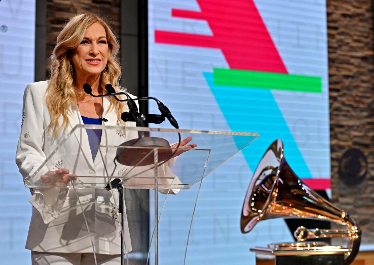 Ousted Recording Academy president and CEO Deborah Dugan 
