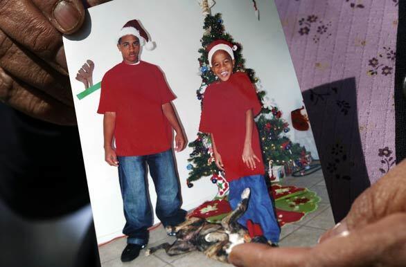 A December 2008 photo of Devon Keeten, left, and his brother, Daylan Green. Devon has been identified as the driver of the car that crashed into a Fontana home, killing Keaton, his brother and an unidentified companion.