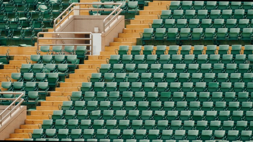 An empty stadium in Taiwan in the documentary "Life in a Day 2020."