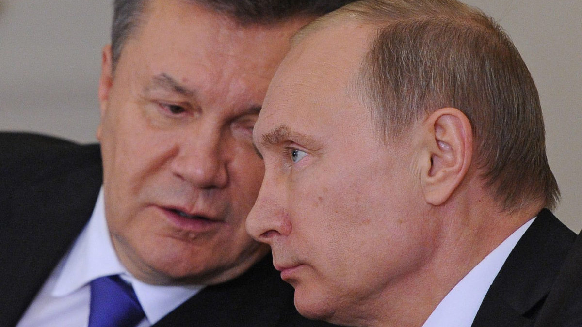 President Vladimir Putin, right, and Ukrainian President Victor Yanukovich, attend a press conference after the Russian-Ukrainian Interstate Commission at the Kremlin in Moscow.