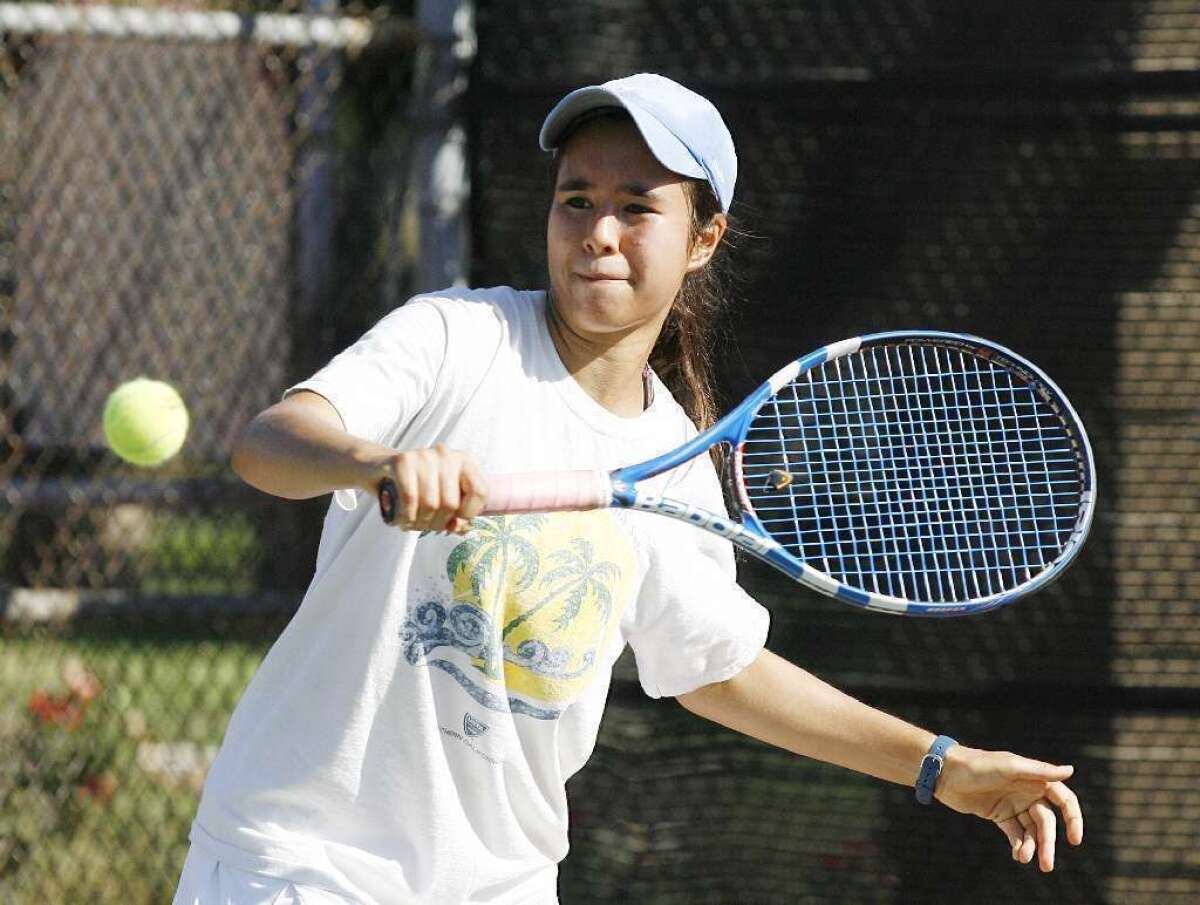 La Cañada High's Sawa Keymeulen is a third of a singles lineup that should be very formidable in 2013.