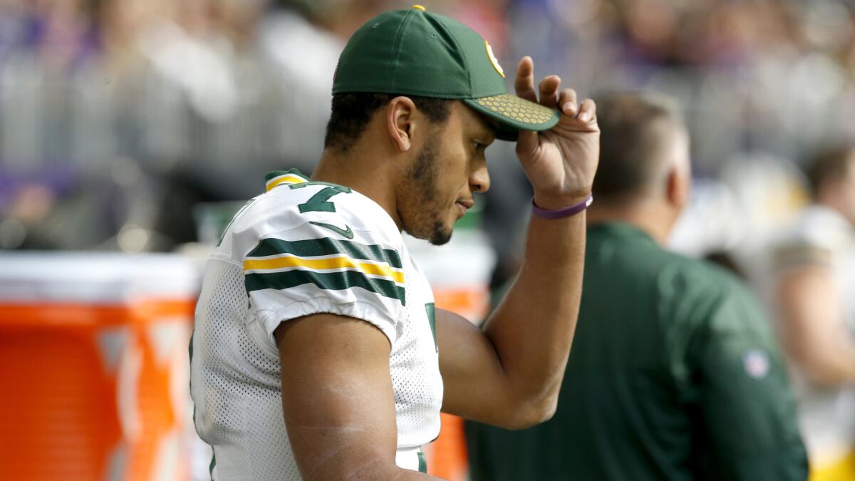 Former UCLA star Brett Hundley will get his first start for the Green Bay Packers against the New Orleans Saints on Sunday.