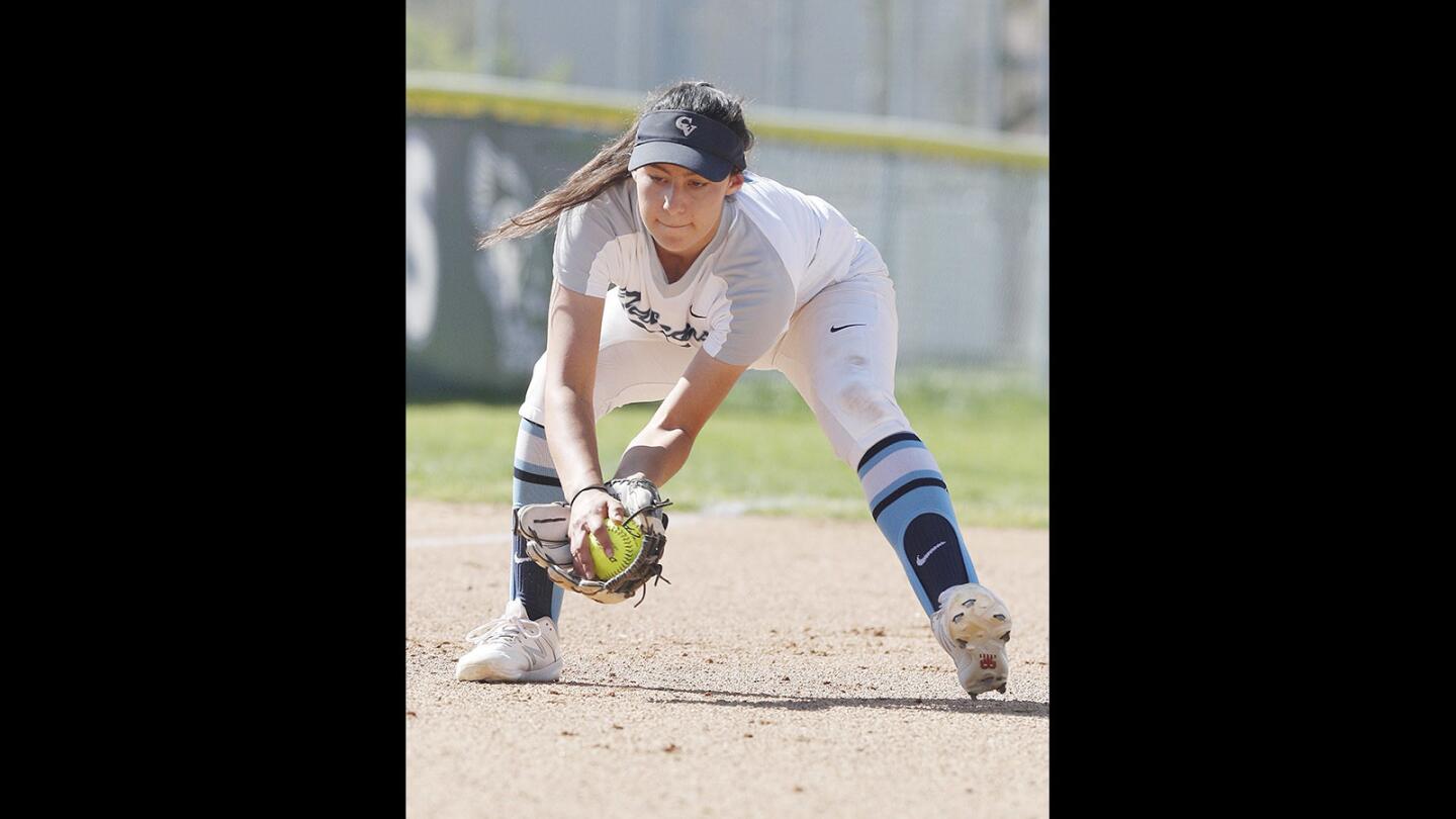 Photo Gallery: Crescenta Valley vs. Burroughs in Pacific League softball