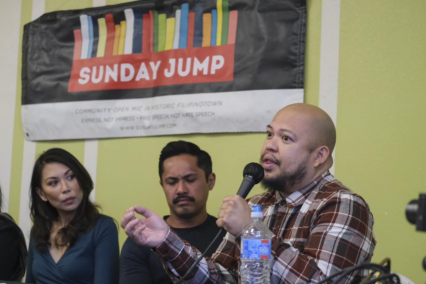 Professor Anthony Ocampo brought a sociological perspective, asking the crowd to think about how families, organizations, churches, countries and societies affect an individual's mental health. He also emphasized the importance of highlighting stories that are often less visible, including the experiences of queer and trans, undocumented, working-class and disabled Filipino Americans.
