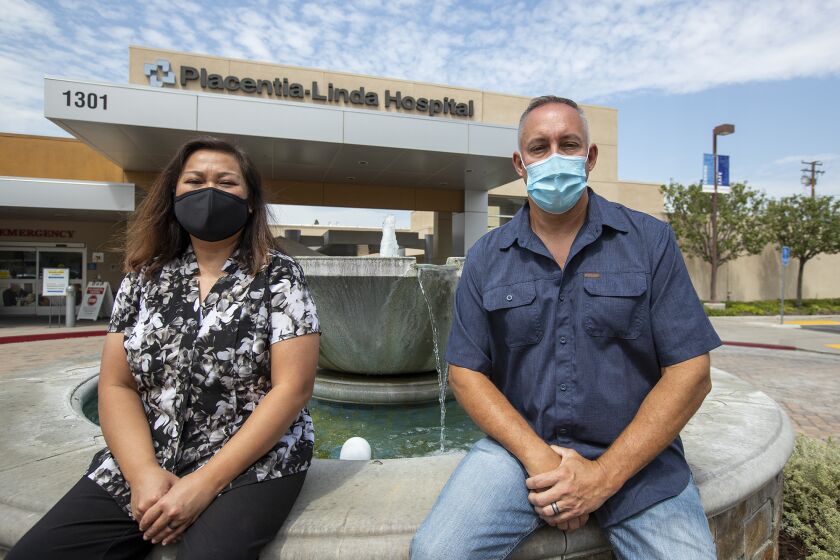 Erma Zins and Ron Goble are two of at least five nurses that work in the ER department at Placentia-Linda Hospital.