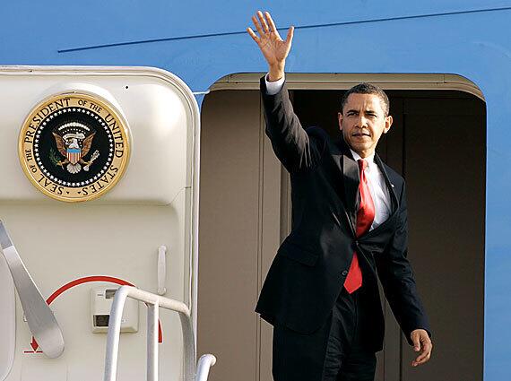 President Obama departs for Washington