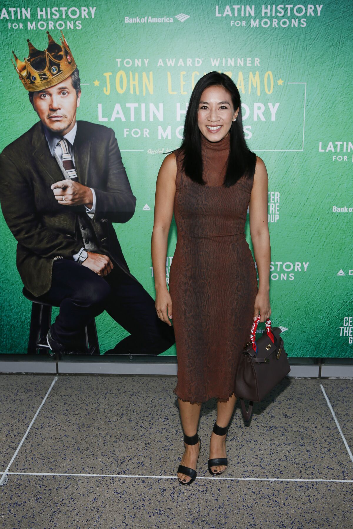 Michelle Kwan at opening night of “Latin History for Morons” at Ahmanson Theatre in Los Angeles.