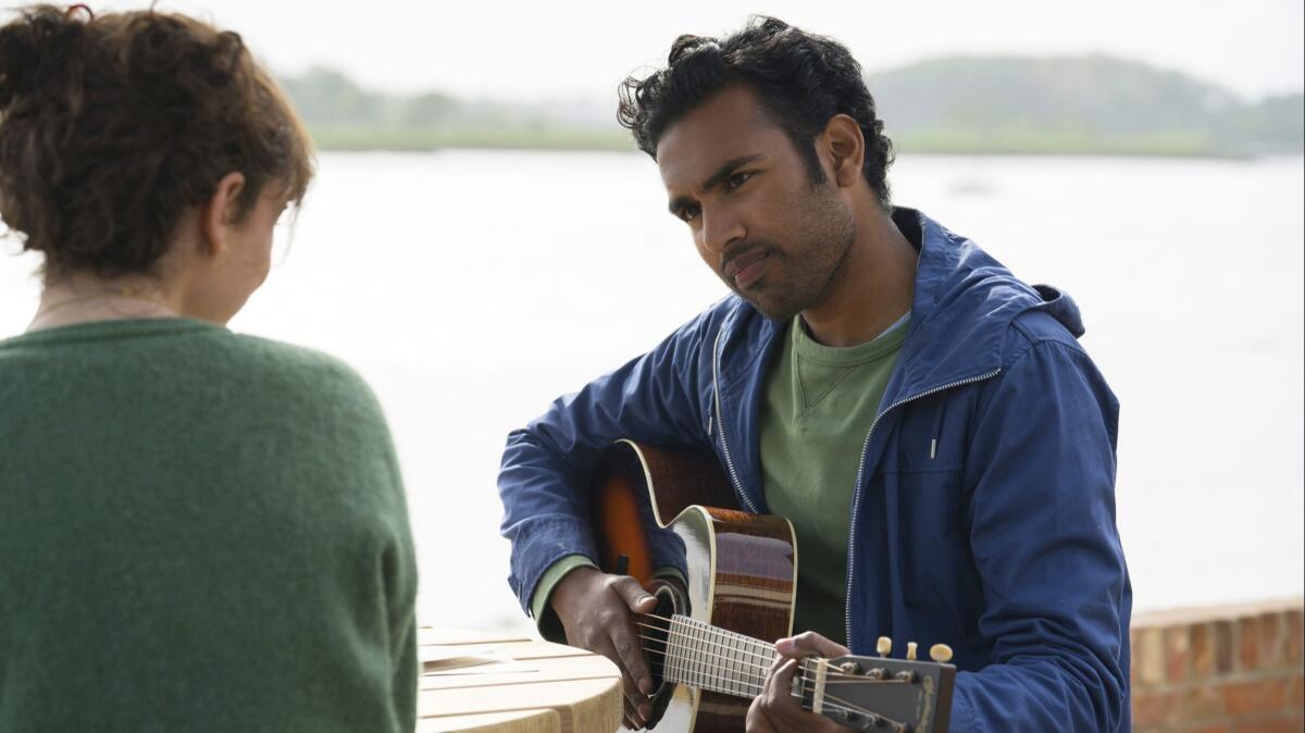 Lily James and Himesh Patel in "Yesterday."