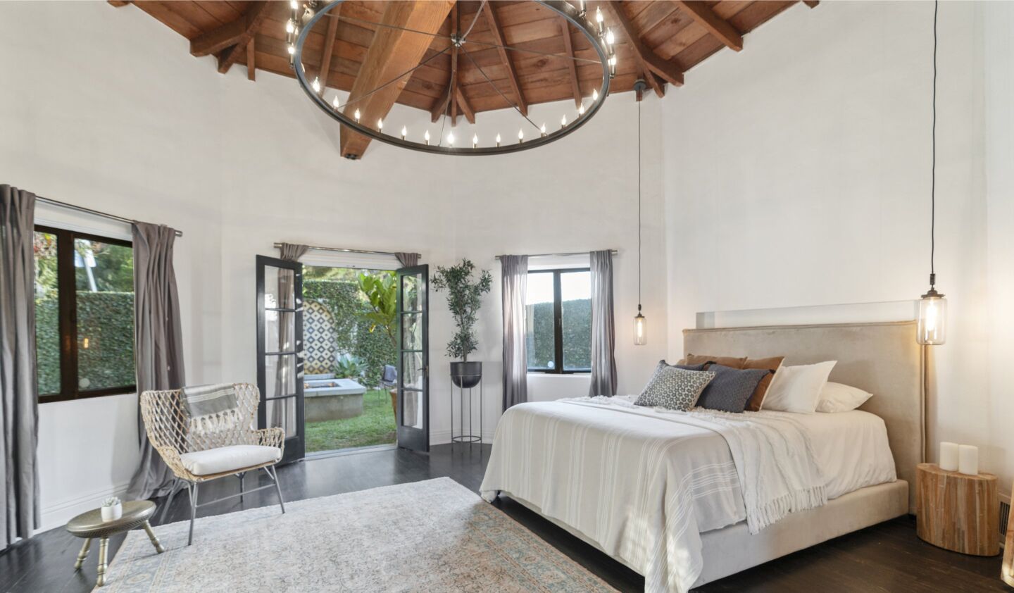 The bedroom.