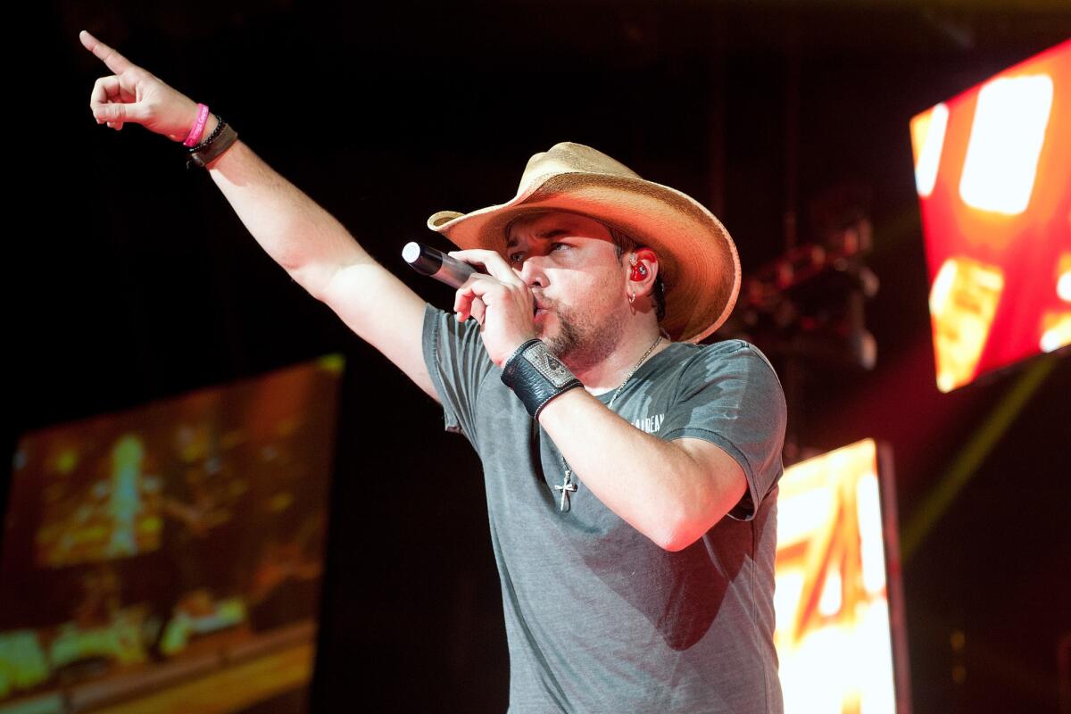 Jason Aldean performs during the 8th annual Susan G. Komen Concert for the Cure at New Orleans Arena on Oct. 25 in New Orleans.