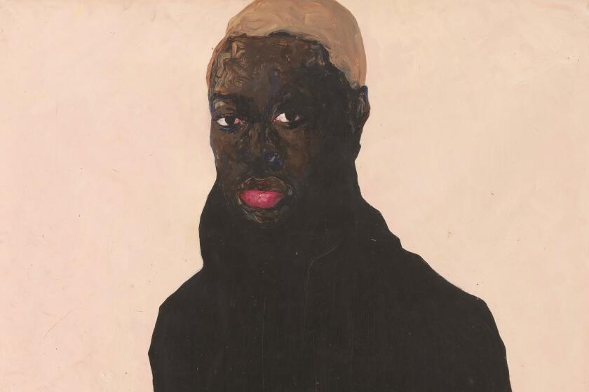Amoako Boafo, "Hudson Burk 1," 2019, oil on canvas