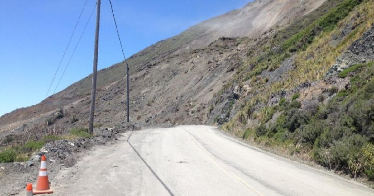 A massive landslide that closed Highway 1 is part of a 1billion