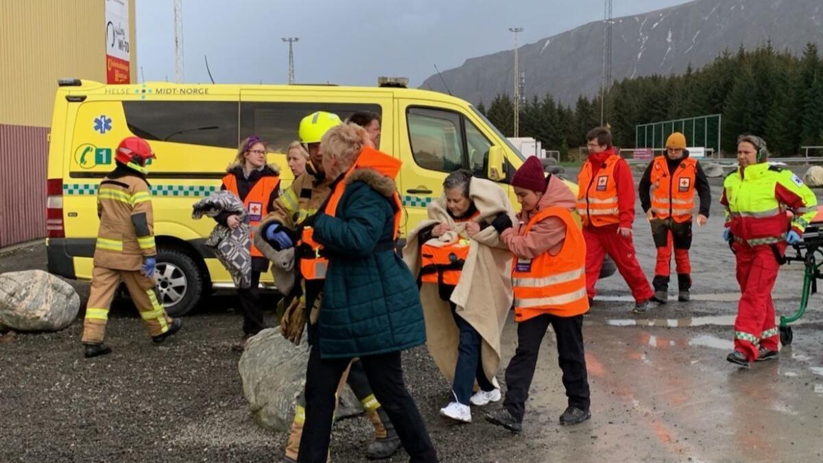 Stranded passengers rescued by helicopter from the cruise ship Viking Sky on Saturday on the west coast of Norway.