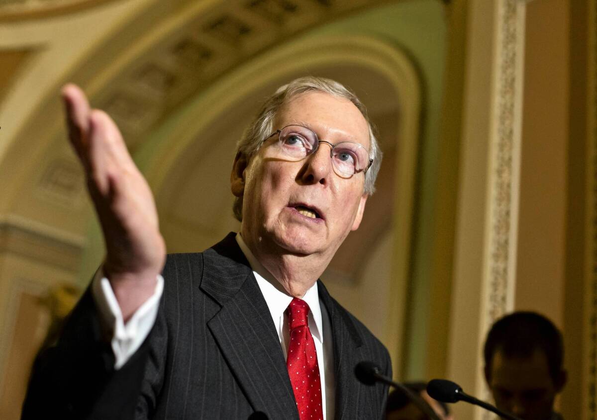 Sen. Mitch McConnell (R-Ky.) says instead of "advise and consent," Democrats want the Republicans to "sit down and shut up."