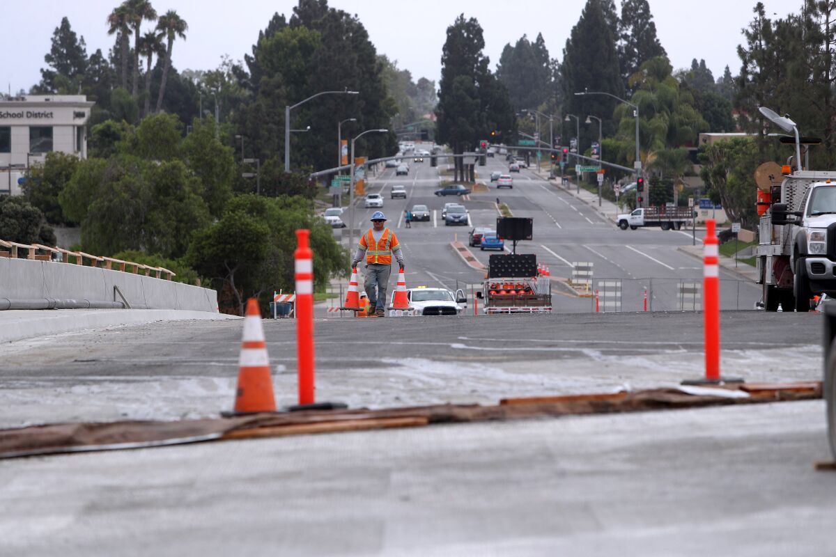 Out of the 18 bridges that will be built, widened or replaced as part of the overall 405 Freeway widening project, Slater Avenue will be the first to be completed.