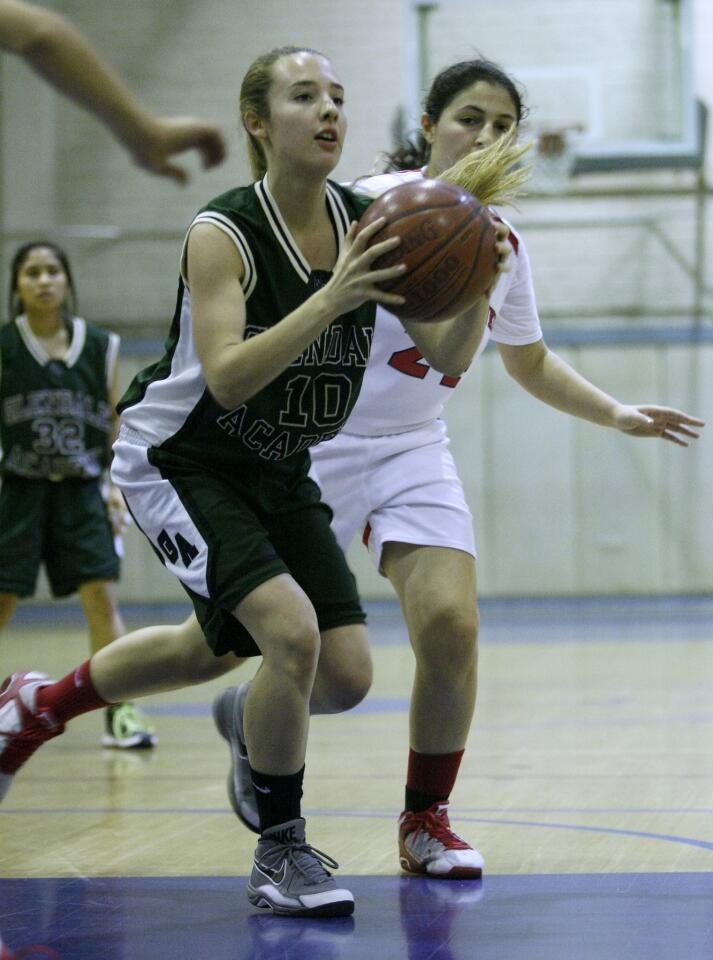 Photo Gallery: Glendale Adventist Academy girls basketball vs. Shalhevet High School