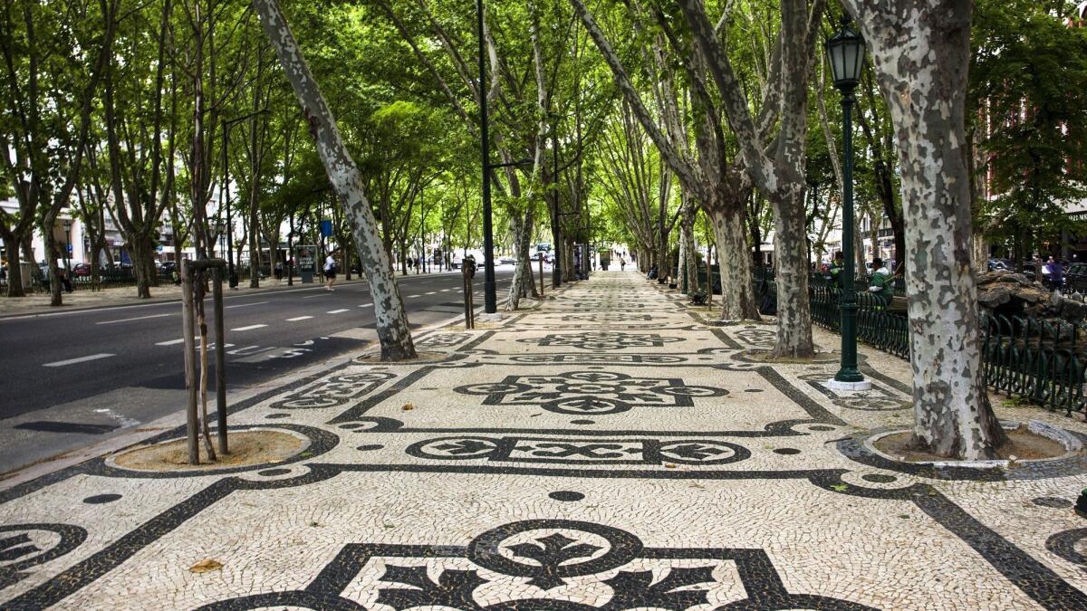 Avenida da Liberdade in Lisbon, Portugal, is made for ambling.