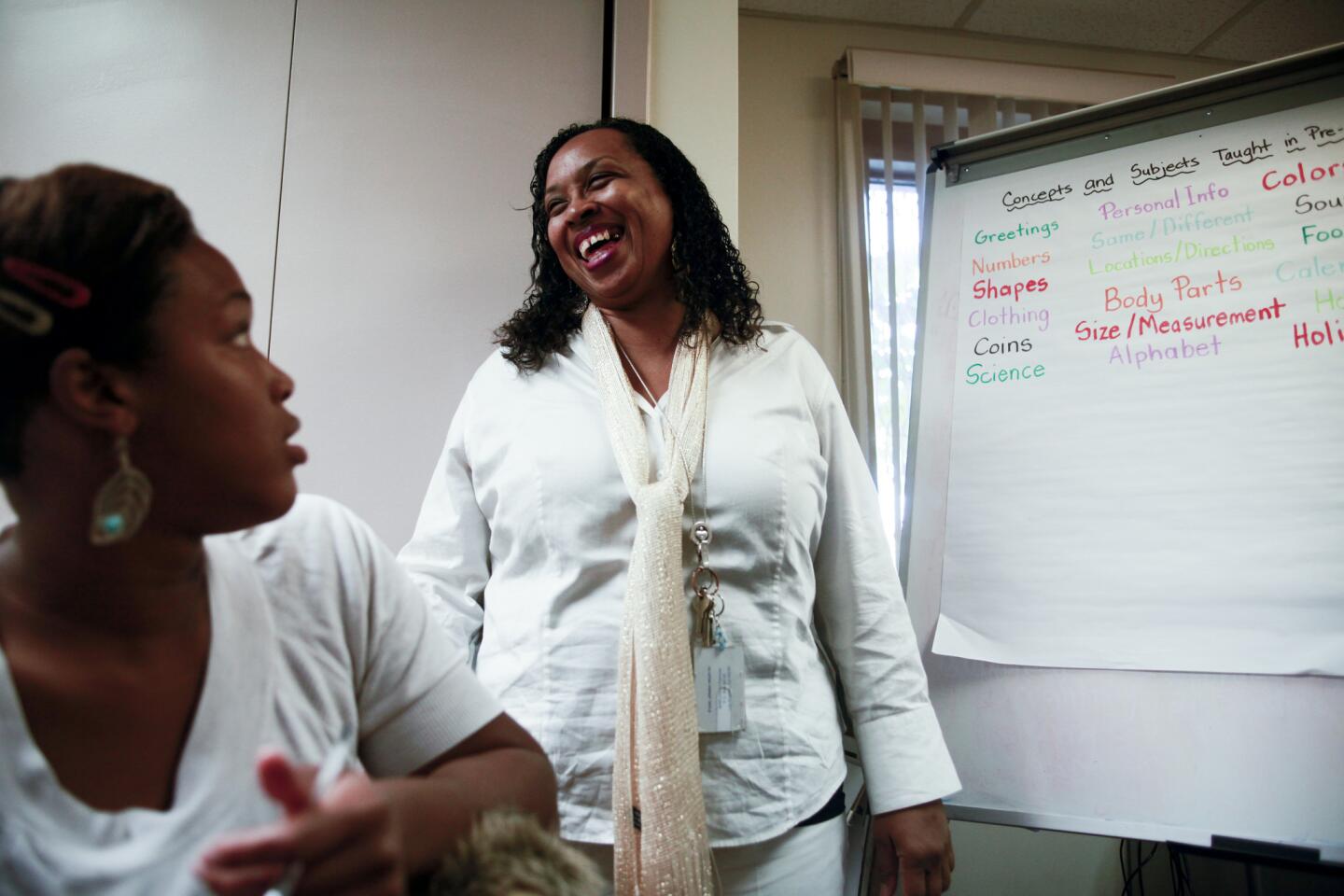 Sydnia McMillan, a retired elementary school principal, is among a large group of teachers and outreach workers who have taken on Jordan Downs as part of a campaign to transform the Watts project from a long-standing hub of violence and poverty into a safe and appealing community that can draw more prosperous residents.