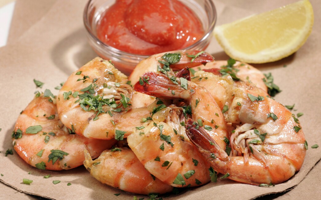 Peel-'n'-eat shrimp