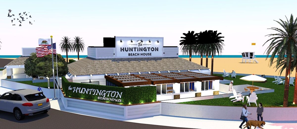 The Huntington Beach House, shown in an artist rendering.