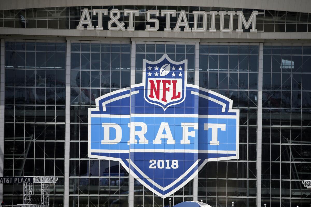 The NFL draft will take place at AT&T Stadium in Arlington, Texas.