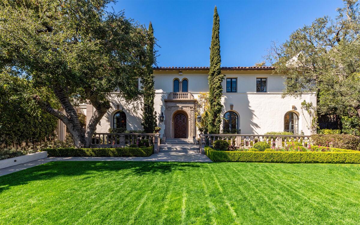 Built in 1929, the architectural gem spans 11,500 square feet with six bedrooms, nine bathrooms and a plush screening room.