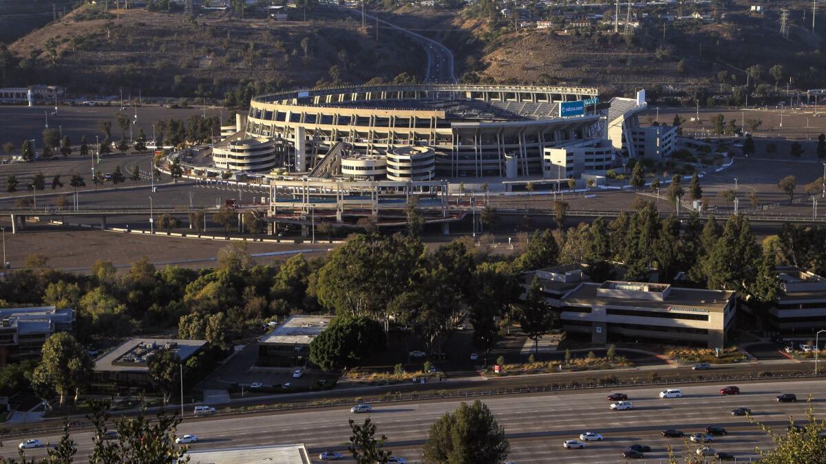 The SDCCU Stadium in San Diego in October 2018.