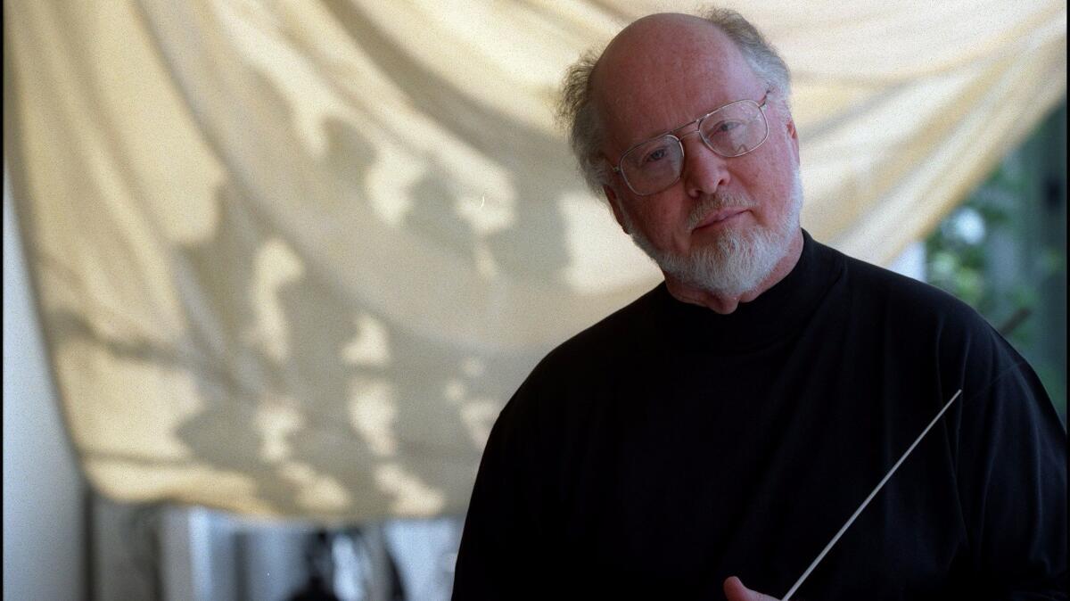 Composer John Williams is a Hollywood Bowl veteran. Here, he is seen before a Bowl appearance in July 1998.