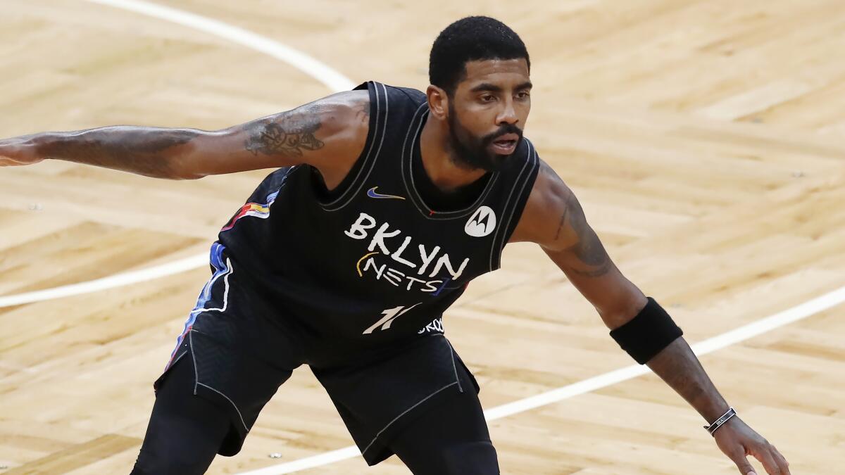 Brooklyn Nets' Kyrie Irving  