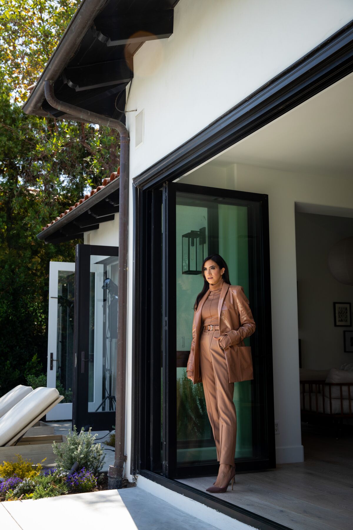 A photo of Mandana Dayani of I Am a Voter at her home in Los Angeles.