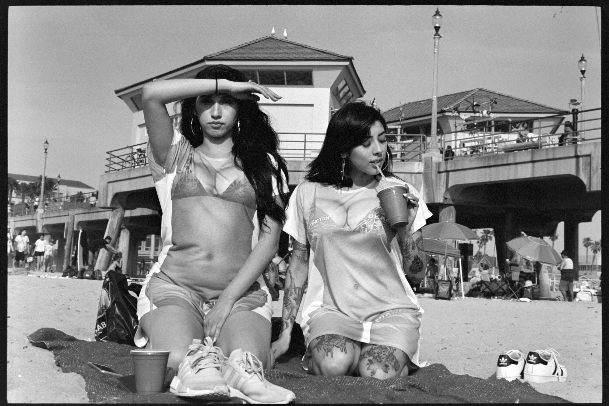 “Bikini Shirt Girls, Huntington Beach,” 2017