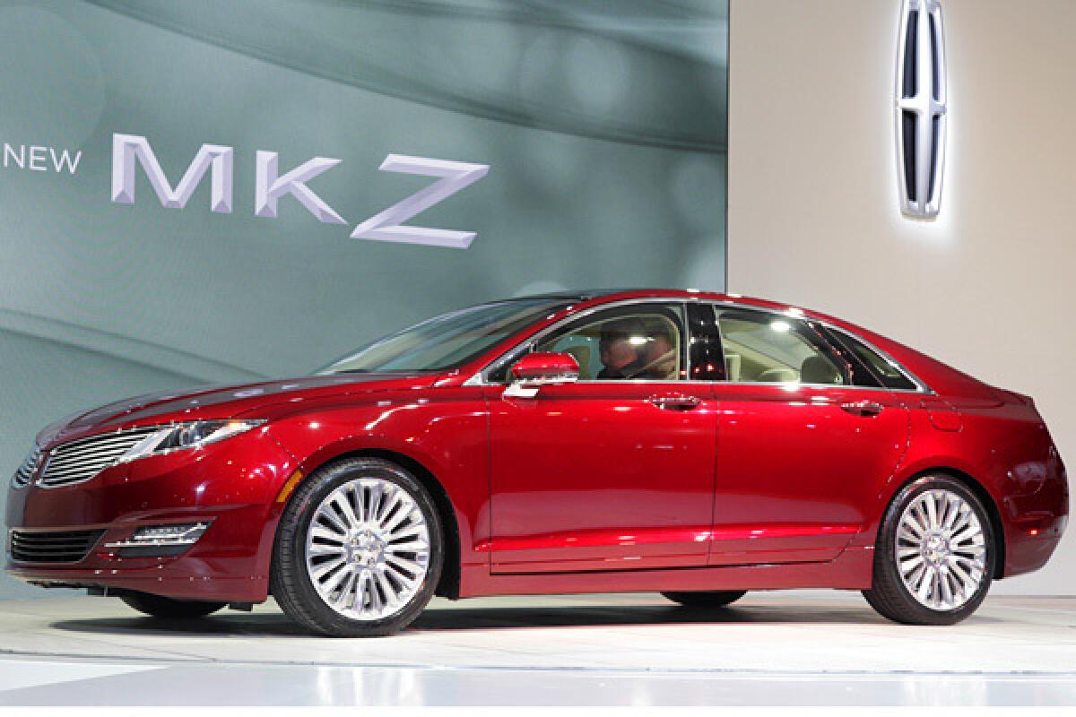 The 2013 Lincoln MKZ at the New York International Auto Show.