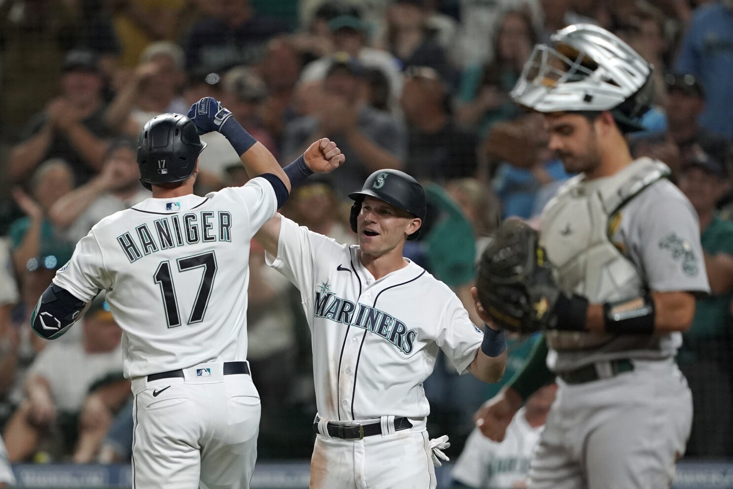 Mariners Win On Another Wild Pitch Again Against A S The San Diego Union Tribune