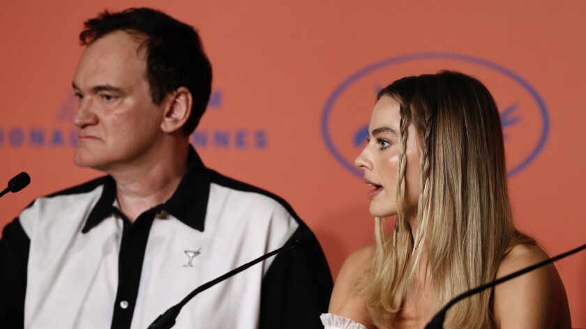 Meeting the press at Cannes, Quentin Tarantino did not respond well when asked why he didn't give actress Margot Robbie more dialogue in "Once Upon a Time ... in Hollywood."