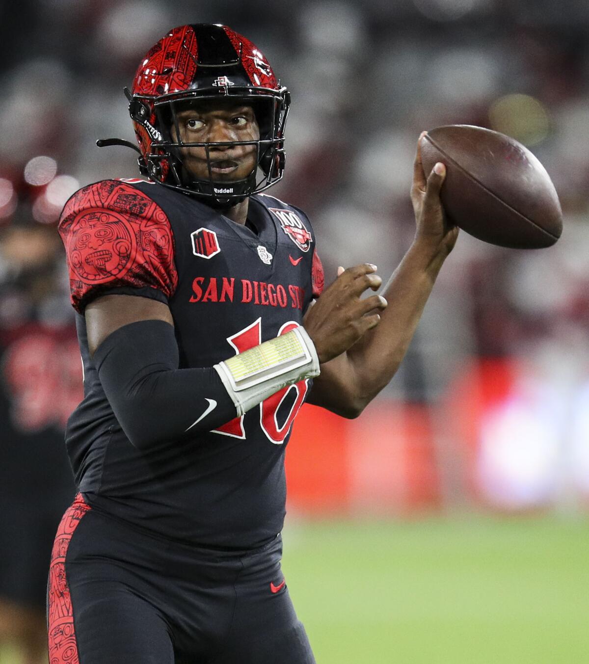 Quarterback Jalen Mayden passed for more yards in a win in his starting debut than any SDSU quarterback in 25 years.