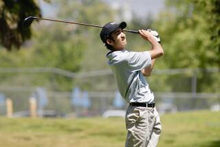 Jahan Battu of Granada Hills hits his tee shot down the middle of the fairway en route to a birdie on the 18th hole.