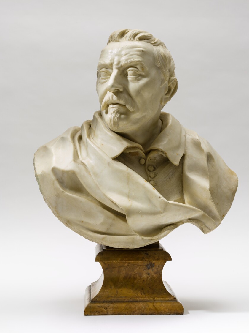 Gian Lorenzo Bernini, "Portrait of a Gentleman," circa 1670-1675, marble