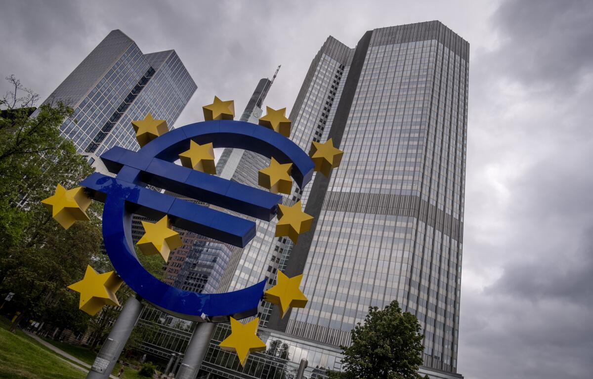 Foto tomada el 23 de mayo de 2023 de la sede del Banco Central Europeo en Fráncfort, Alemania.