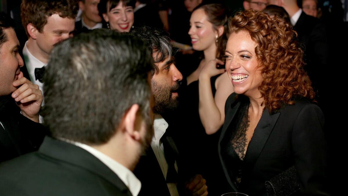 Michelle Wolf at the party after the White House Correspondents' Dinner.