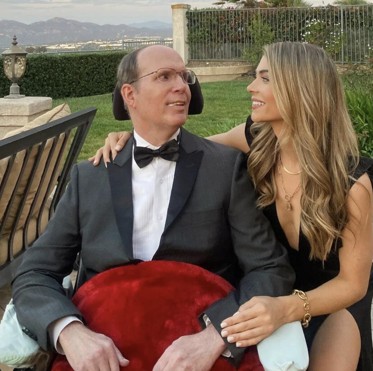Sarah Trott left "The Bachelor" show last year to help care for her dad, Tom Trott, in San Diego.