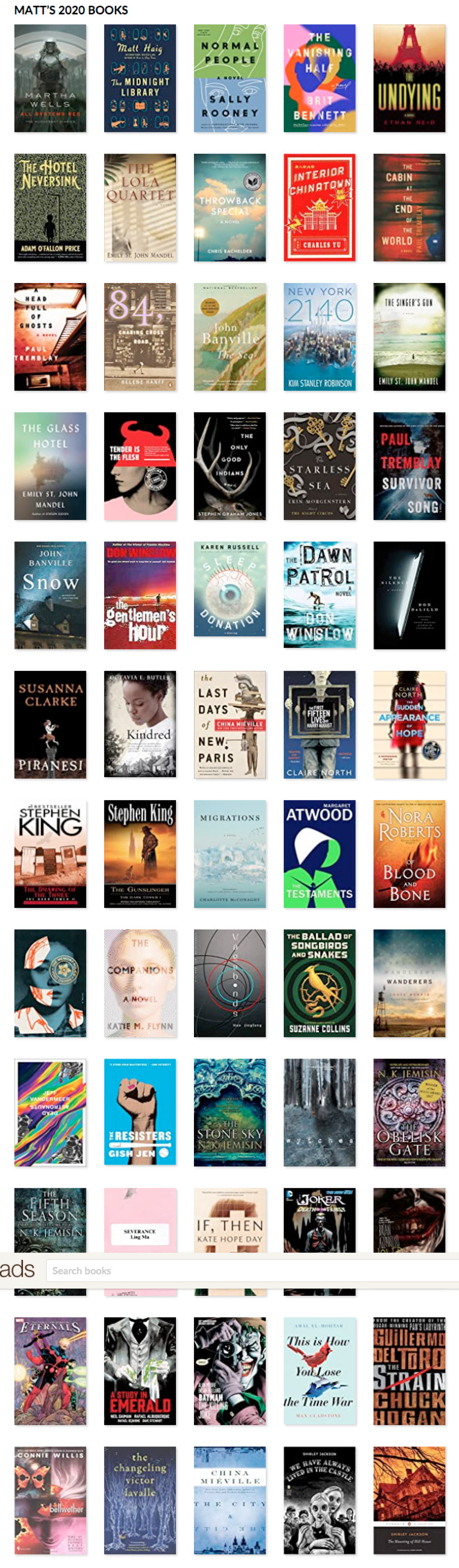 Here are the 60 books I read in reverse chronological order