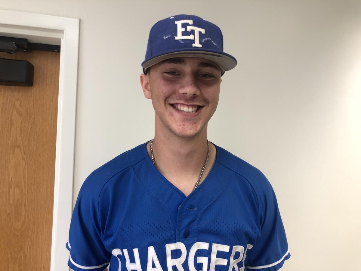 Paul Skenes of El Toro is a 6-foot-7 pitcher and catcher. He has two shutouts in three starts this season and has hit three home runs. He's committed to Air Force.