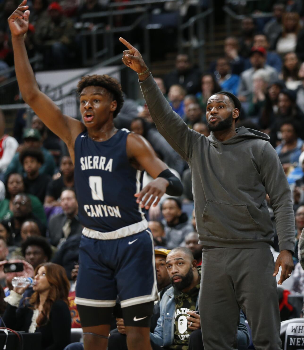 Bronny James' Sierra Canyon spectacle: ESPN cameras, sold-out