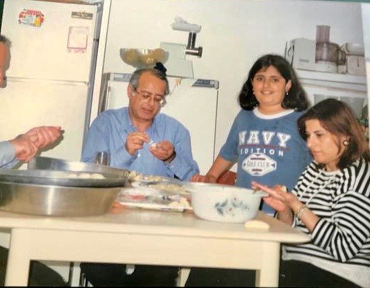 From left to right, Costa Z., Reem Kassis and Juliette Z. at home in Biet Hanina in East Jerusalem.
