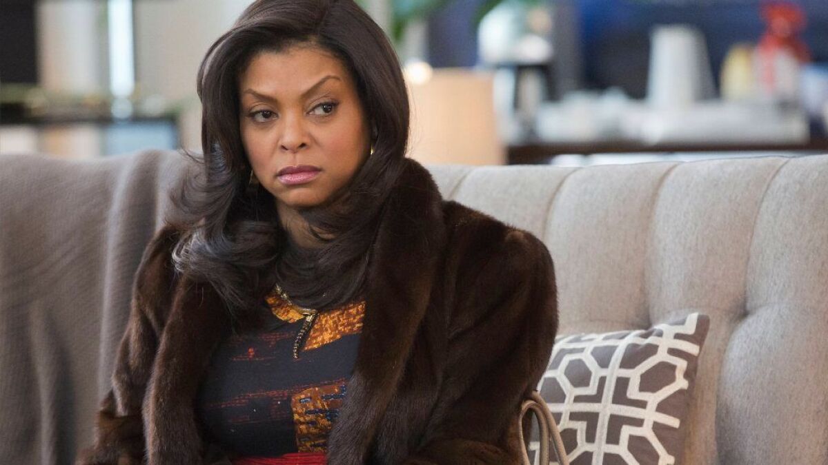 Cookie (Taraji P. Henson) watches her family in the "Sins of the Father" episode of "Empire."